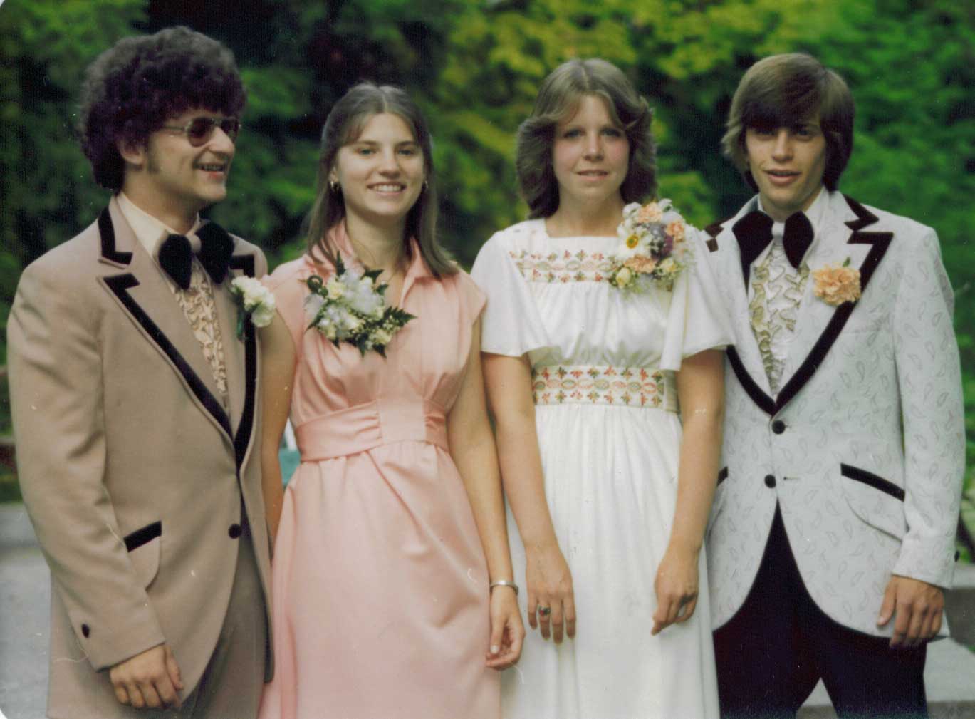 I have to smile when I look at photos from my own prom-going history. 